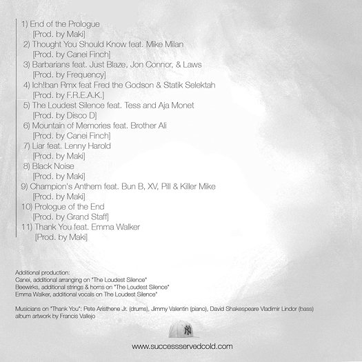 #SSC Album Tracklisting