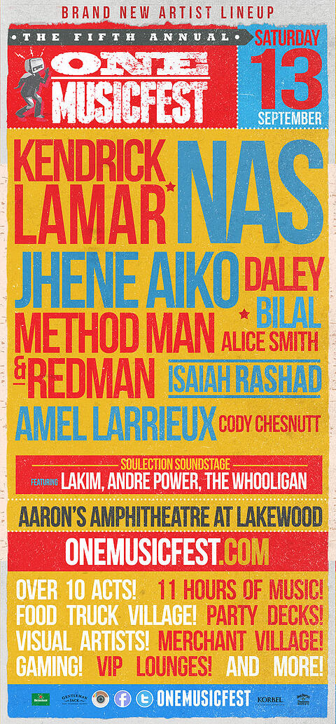 Buy A Pass to A3C 2014 to become eligible to win a pair of tickets to ONE Music Festival! | Aaron's Amphitheater at Lakewood | September 13, 2013 