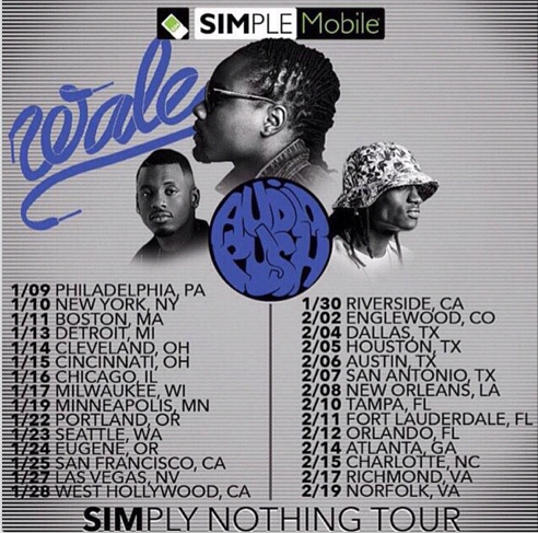 SIMple Mobile Simply Nothing Tour | Wale x Audio Push x Bizzy Crook | Saturday, February 14 | 8:00pm | The Tabernacle 