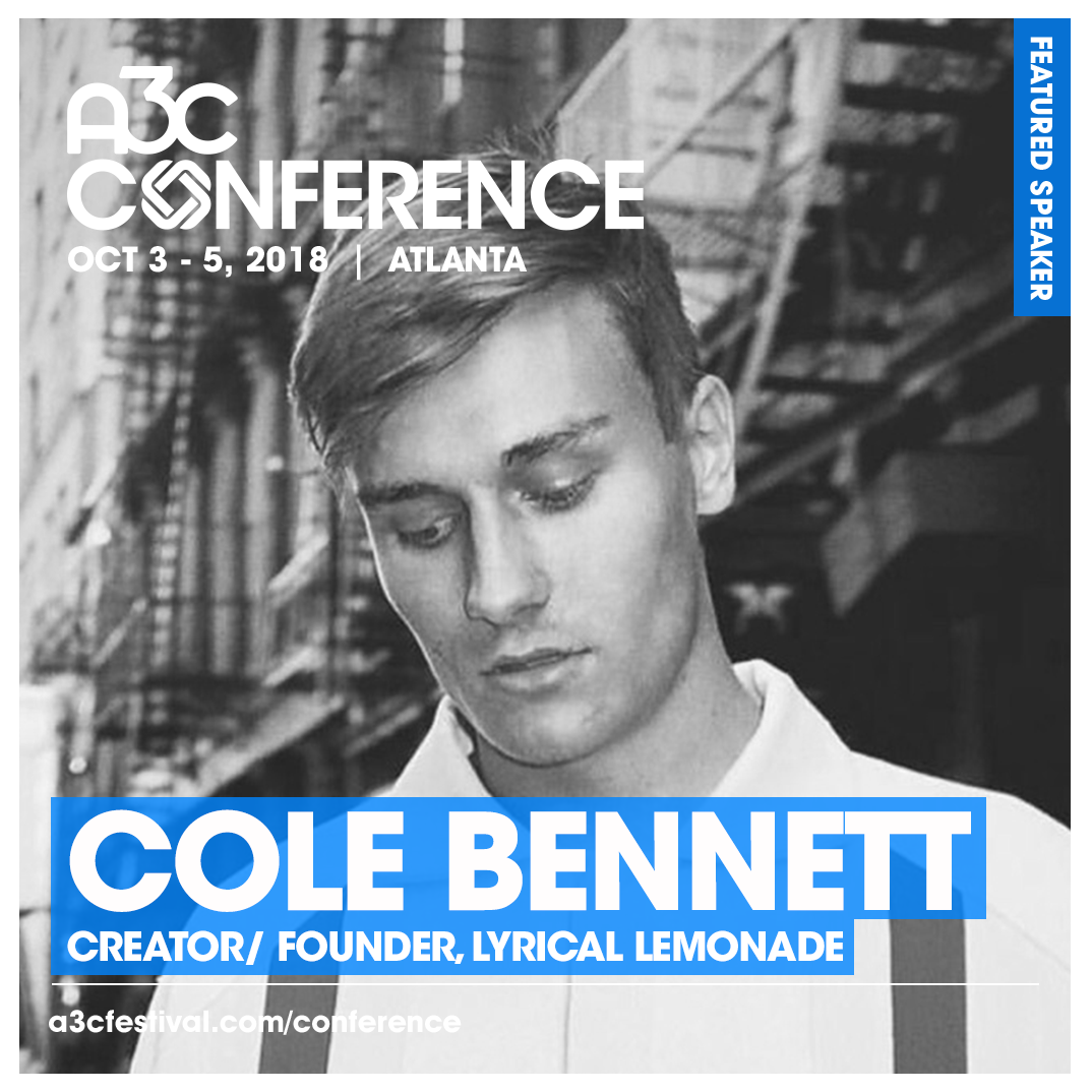 Lyrical Lemonade Founder, Cole Bennett, Featured Speaker At A3C Conference