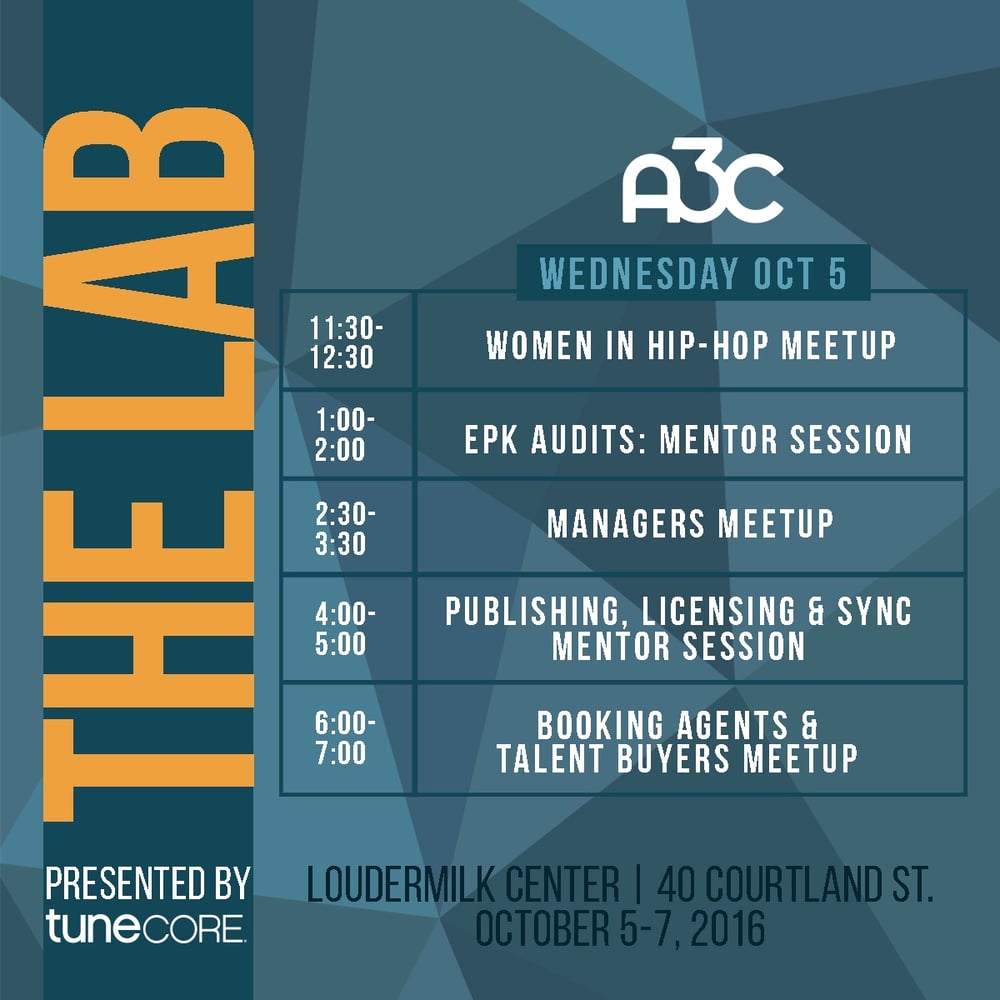 A3C Conference Daily Schedule (Wed, Oct 5th)